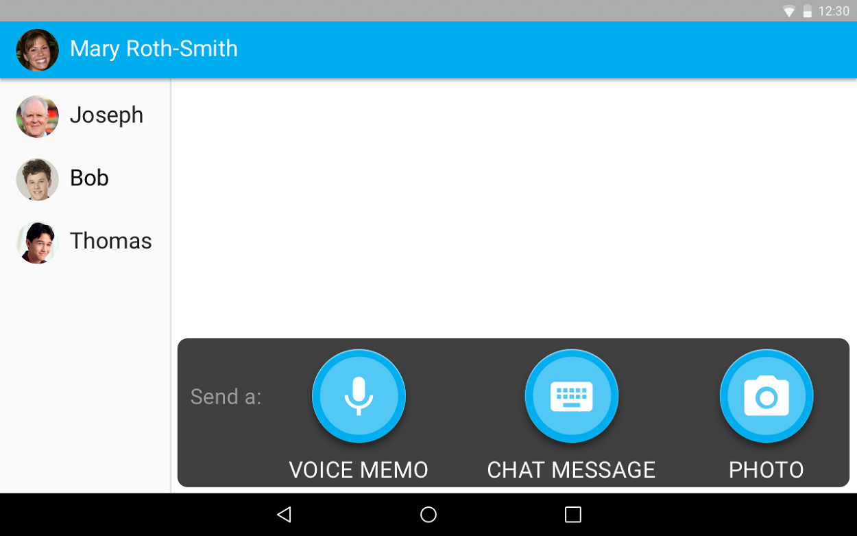 The Luminary home screen on a tablet